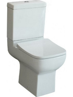 Inter Ceramic Dante Λεκάνη Τουαλέτας Δαπέδου Πίσω Σιφώνι με Καζανάκι & Κάλυμμα Λευκή 6988354274589