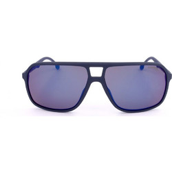 Carrera CA8035S Ανδρικά Γυαλιά Ηλίου Aviator Κοκάλινα Μαύρα με Μωβ Φακό