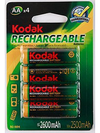 Kodak Rechargeable AA 2600mAh 4τμχ