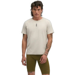 Hoka Ανδρικό Αθλητικό T-Shirt Μπεζ 1175853-RKG