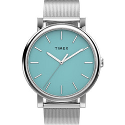 Timex TW2Y69000 Γυναικείο Ρολόι με Ασημί Μεταλλικό Μπρασελέ 194366493221