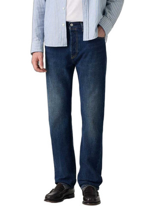 Levi's 501(R) Original Ανδρικό Τζιν Παντελόνι Κανονική Εφαρμογή Navy Μπλε 00501-3895