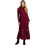 Funky Buddha Midi Βραδινό Φόρεμα με Δαντέλα Μπορντό FBL014-111-13