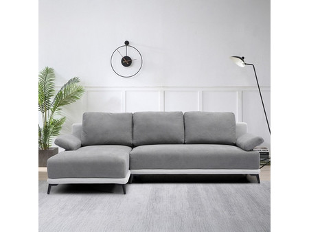 Ravenna Milford Γωνιακός Καναπές Αριστερή Γωνία Γκρι 260x138x85cm GREY-DARK