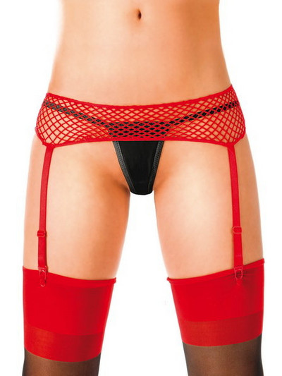 Kinksters Ζαρτιέρες See Through Κόκκινες 3479222014169