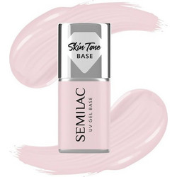 Semilac Skin Tone Rose Beige Base Coat Ημιμόνιμο Βερνίκι Νυχιών 7ml