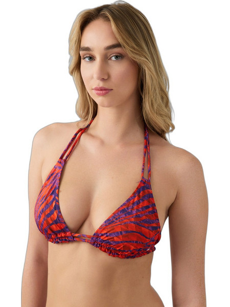 Minerva Bikini Top Τριγωνάκι Animal Print Φούξια Μωβ 90-9170D-08