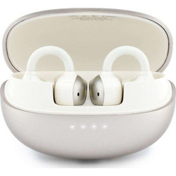 Guess Metalic Finish Electropated Parts Classic Logo Ακουστικά Bluetooth Open Ear Gold