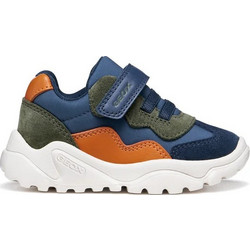 Geox Ciufciuf Παιδικά Sneakers Navy Μπλε Πορτοκαλί B455RB0FU22CB42T