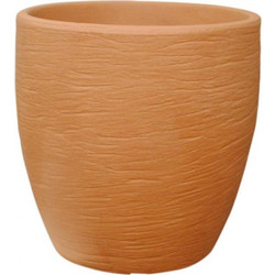 Plastona Nemesis Rock Γλάστρα Στρογγυλή Πλαστική Τερακότα 60x60cm 030.NEMESIS60IMP