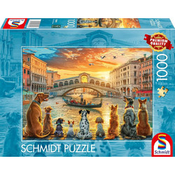 Puzzle Schmidt Dogs in Venice Italy 1000 Κομμάτια