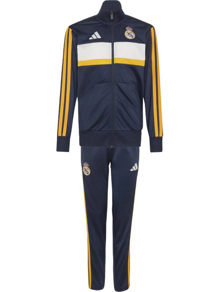 Adidas Real Madrid Παιδικό Σετ Φόρμας Navy Μπλε Κίτρινο KG2955