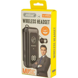 Andowl Q-EH668 Ακουστικό Bluetooth In Ear Πέτου Black