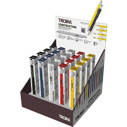 Troika Construction Στυλό Διαρκείας 1mm Μαύρο 20τμχ