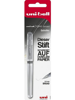 Uni-Ball Signo Broad Στυλό Gel 0.6mm Γκρι 146893