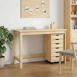 vidaXL Moss Γραφείο Υπολογιστή Ξύλινο 112x50x75cm 3438789