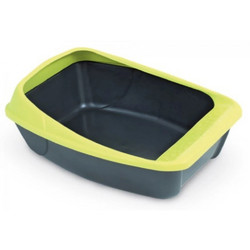 MPS Virgo Λεκάνη Γάτας Lime Μαύρη Μ52xΠ39xΥ20cm