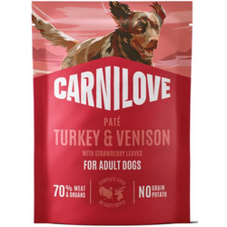 Carnilove Adult Pate Grain Free with Turkey & Venison 300gr