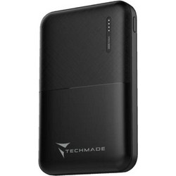 Techmade Power Bank 5000mAh με 2 Θύρες USB-A Black
