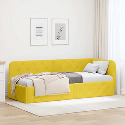 vidaXL Κρεβάτι Μονό Υφασμάτινο με Τάβλες 80x200cm 42016519