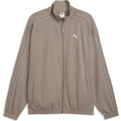 Puma Ανδρική Ζακέτα Φούτερ με Φερμουάρ Καφέ 694298-81