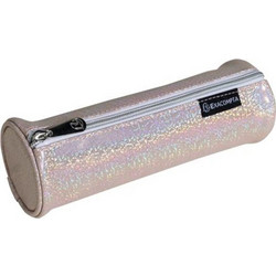Exacompta Glitter Κασετίνα Βαρελάκι Ροζ 52770E
