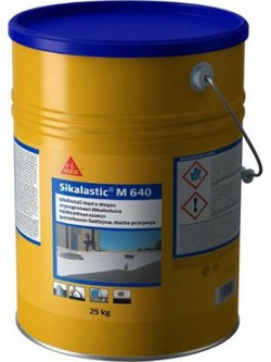 Sika Sikalastic M 640 Ελαστομερές Στεγανωτικό Ταράτσας Λευκό Κεραμιδί 6kg