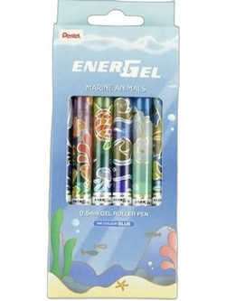 Pentel Σετ Στυλό Gel 0.5mm Μαύρο 6τμχ BL770A-6STC