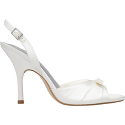 Nine West VIXXIE7 Γυναικεία Πέδιλα Λευκά με Λεπτό Ψηλό Τακούνι 14-140