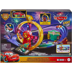 Mattel Disney Cars Light Up Lightning McQueen Celebration Raceway