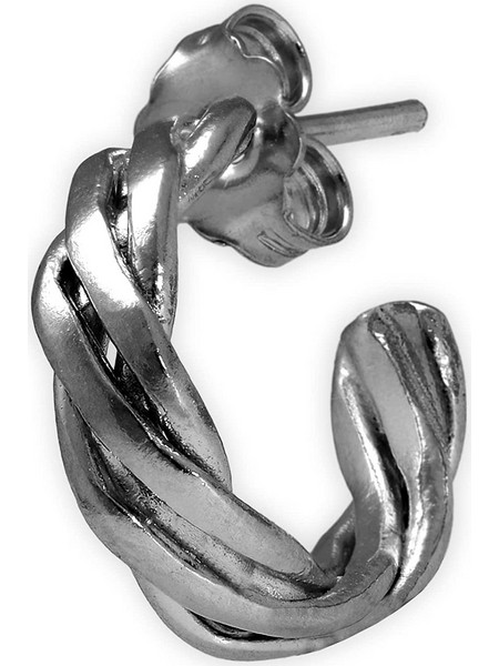 Emmanuela handcrafted for you Ανδρικά Σκουλαρίκια Κρίκοι από Ασήμι 925 1333MXS