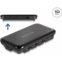 DeLOCK 64209 USB Hub 3.1 USB-C με 7 Θύρες USB-A / USB-C & Εξωτερική Παροχή Ρεύματος