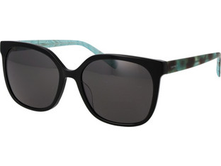 Esprit ET40090 538 Ανδρικά Γυαλιά Ηλίου Τετράγωνα Κοκάλινα Μαύρα με Μαύρο Φακό