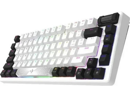 Aqirys Adara Mini LE Μηχανικό Gaming Πληκτρολόγιο TenKeyLess με HaiMu Pink Διακόπτες RGB White