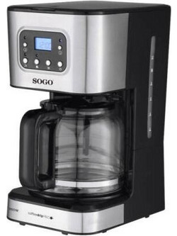 Sogo Προγραμματιζόμενη Καφετιέρα Φίλτρου 950W Θερμός