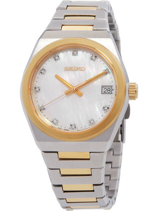 Seiko Γυναικείο Ρολόι με Ασημί Μεταλλικό Μπρασελέ SUR604P1