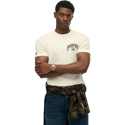 Superdry Ανδρικό Αθλητικό T-Shirt Μπεζ M1012250A-22C