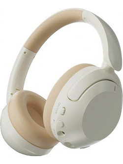 Naxius NXHBTCR-07 Ασύρματα Bluetooth Ακουστικά Over Ear Μπεζ
