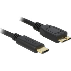 DeLOCK 83677 Καλώδιο USB-B Micro Male 3.1 to USB-C Male 1m Black