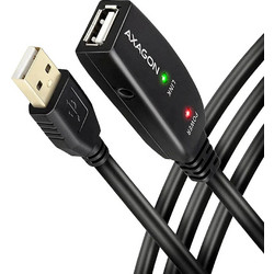 Axagon ADR-215 Καλώδιο USB-A Male 2.0 to USB-A Female 15m Black