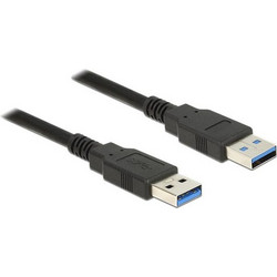 DeLOCK 85064 Καλώδιο USB-A Male 3.0 to USB-A Male 5m Black