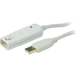 Aten UE2120 Καλώδιο USB-A Male 2.0 to USB-A Female 12m White