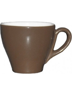 Lukanda Rio Φλιτζάνι Espresso & Cappuccino Πορσελάνης Καφέ 90ml CP1-09BR