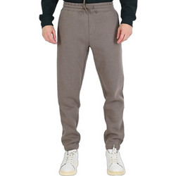 Rebase Ανδρικό Παντελόνι Φόρμας Fleece με Λάστιχο Καφέ 262RPAN-6045