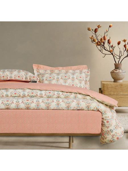 Das Home Σετ Σεντόνια Ημίδιπλα με Λάστιχο 120x200+35 Casual 5455
