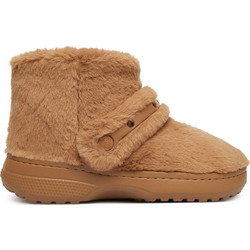 Crocs Classic Unfurgettable Γυναικεία Μποτάκια Ταμπά με Γούνα 211743-2EY