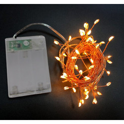 Lumen 50 Χριστουγεννιάτικα Λαμπάκια LED σε Σύρμα Μπαταρίας 3.7m 30-0508