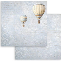 Stamperia Timeless Air Balloons Χαρτόνι Πολύχρωμο 30.5x30.5cm SBB10730