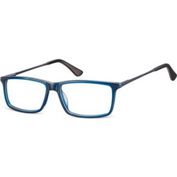 Sunoptic AC48D Ανδρικός Σκελετός Γυαλιών Οράσεως Μεταλλικός Μαύρος Μπλε
