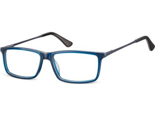 Sunoptic AC48D Ανδρικός Σκελετός Γυαλιών Οράσεως Μεταλλικός Μαύρος Μπλε